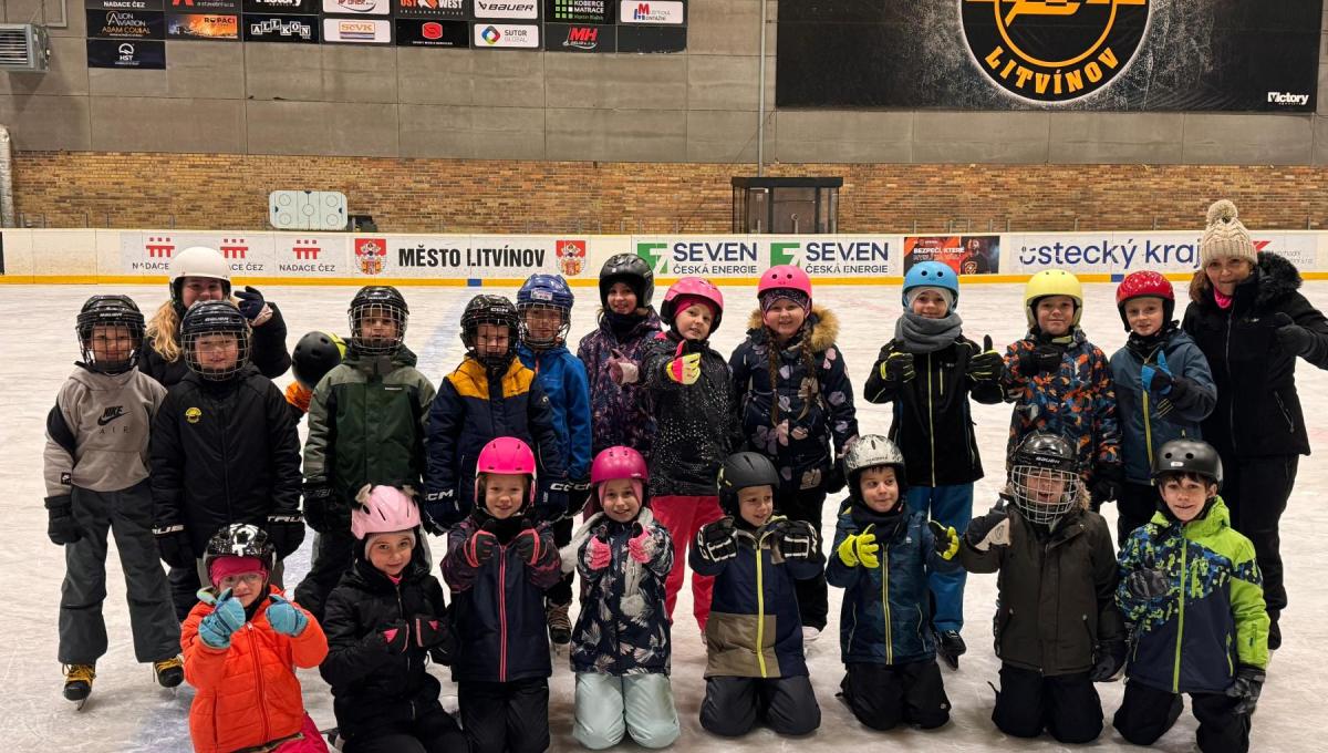 Sluníčka 3.A na bruslení